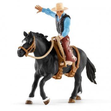 Schleich nyerges bronc lovaglás cowboyjal - 41416