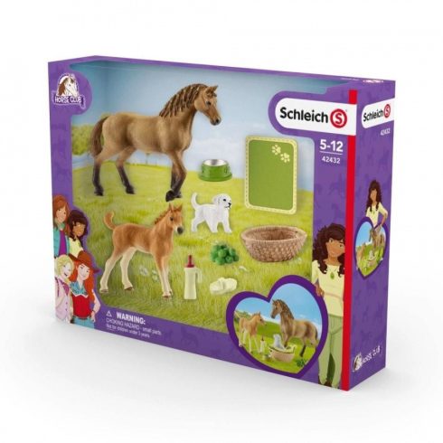 Schleich Sarah kis állati ápoló szettel - 42432