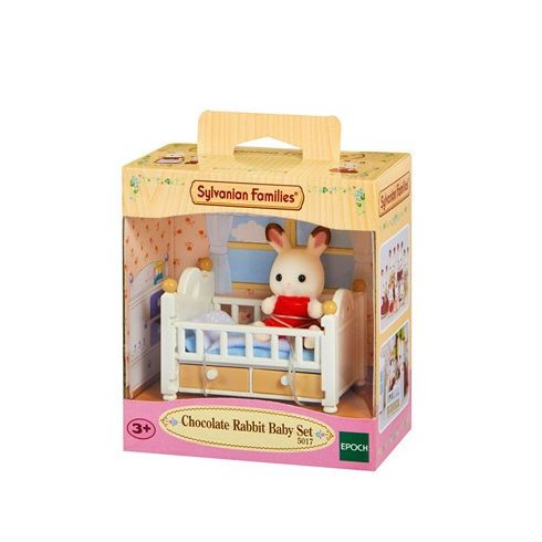 Sylvanian Families: Csoki Nyuszi bébi kisággyal