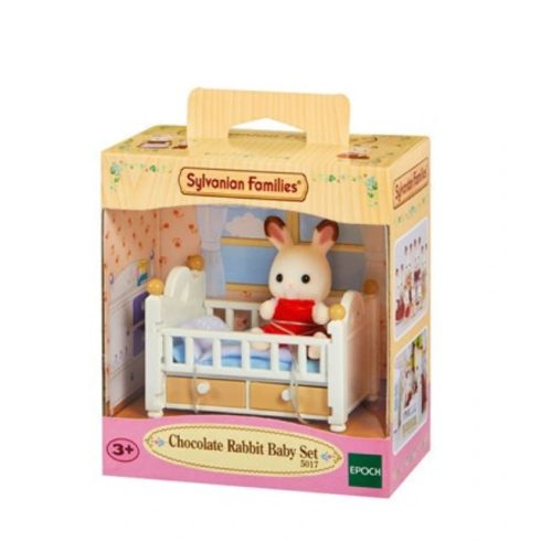 Sylvanian Families: Csoki Nyuszi bébi kisággyal