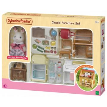   Sylvanian Families - Csoki nyuszi mama klasszikus bútor szettel