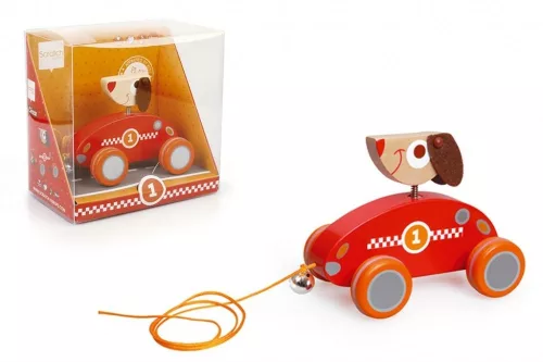 Fa húzható Cézár kutyus