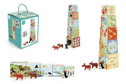 Toronyépítő és Puzzle - A világ állatai