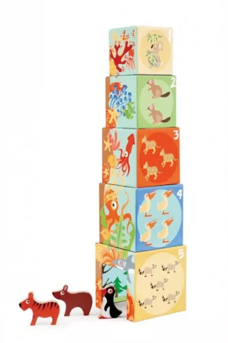 Toronyépítő és Puzzle - A világ állatai