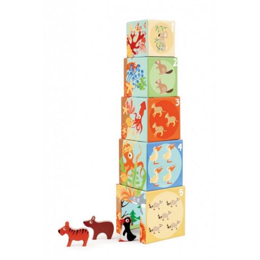 Toronyépítő és Puzzle - A világ állatai