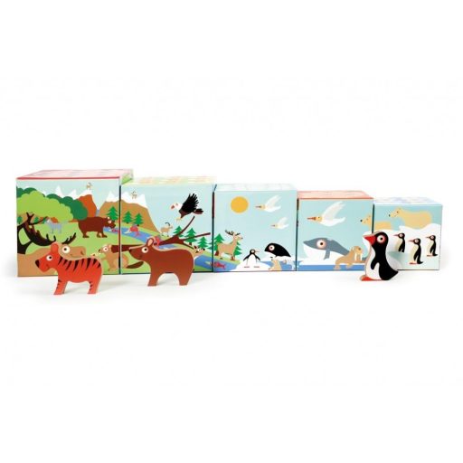 Toronyépítő és Puzzle - A világ állatai