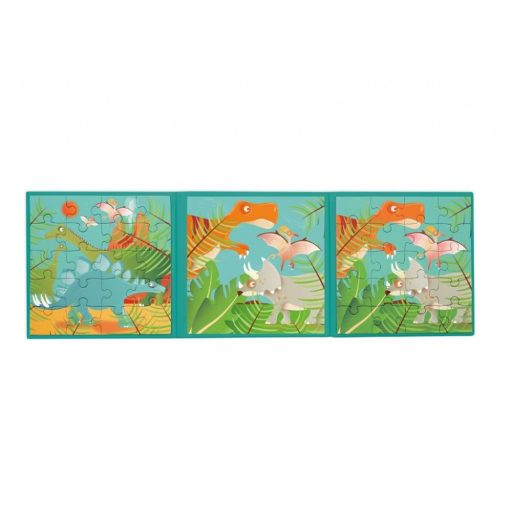 Mágneses puzzle könyv - Dínók