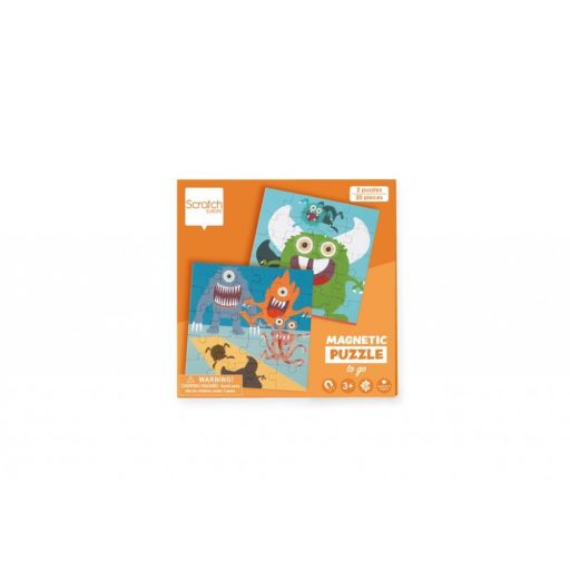 Mágneses puzzle könyv - Szörnyecskék