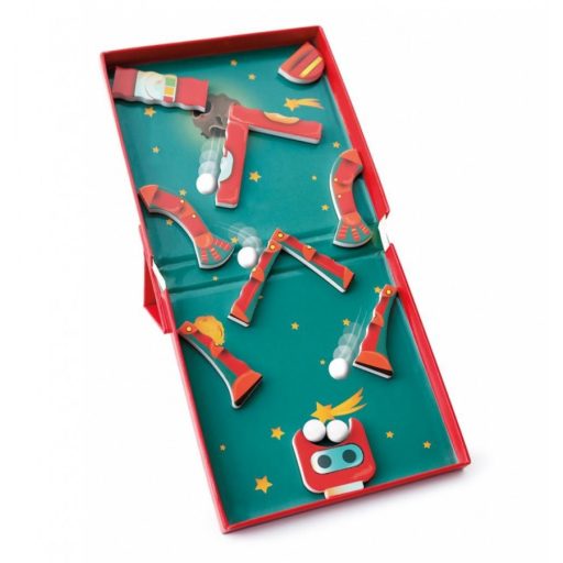 2 az 1-ben mágneses puzzle és golyófuttató játék - Robotos