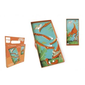   2 az 1-ben mágneses puzzle és golyófuttató játék - Dinós