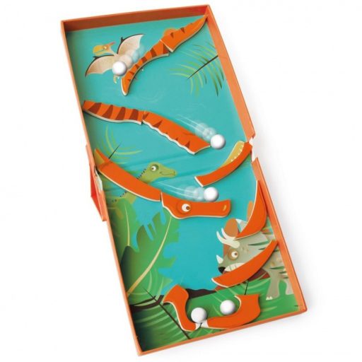 2 az 1-ben mágneses puzzle és golyófuttató játék - Dinós