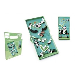   2 az 1-ben mágneses puzzle és golyófuttató játék - Pandás