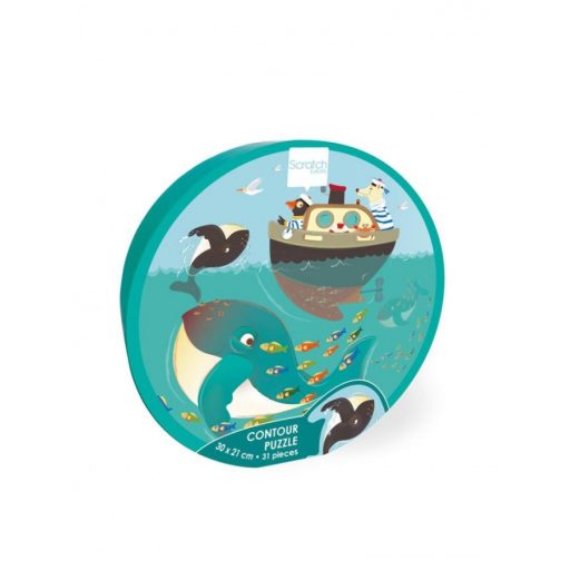 Forma Puzzle - Bálnák - 37 db-os