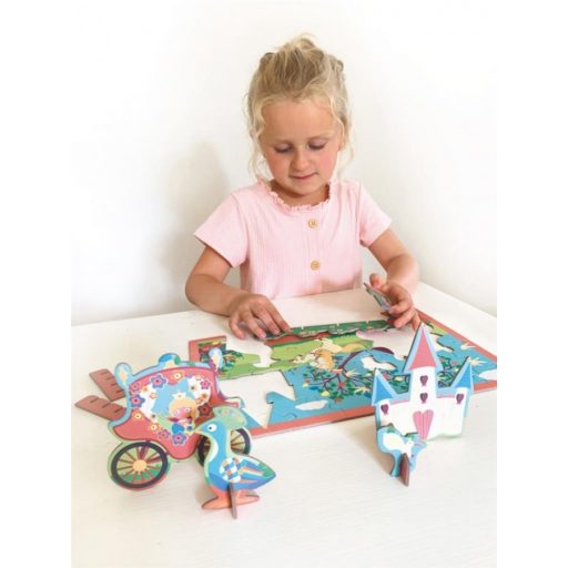 2 az 1-ben Puzzle és 3D Puzzle - Hercegnő