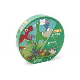 2 az 1-ben Puzzle és 3D Puzzle - Dino