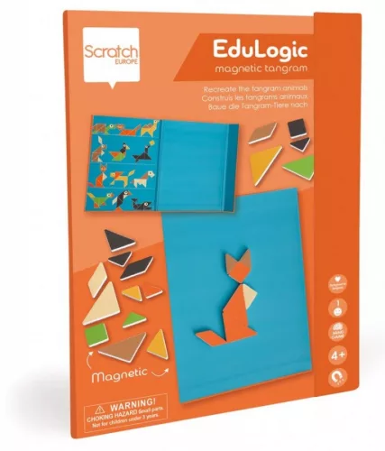 Tangram állatok - Mágneses fejlesztő játék EduLogic