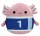 Squishmallows 20 cm - Archie az axolotl focimezben