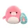 Squishmallows 13 cm - Morlai a korall színű lamantin fehér hassal