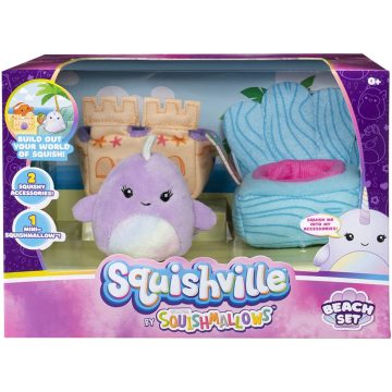 Squishville mini plüss játékkészlet - Strandkészlet