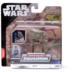   Star Wars - Csillagok háborúja Micro Galaxy Squadron 8 cm-es jármű figurával - Felderítő Terepjáró Lépegető AT-ST figurával