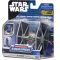 Star Wars - Csillagok háborúja Micro Galaxy Squadron 8 cm-es jármű figurával - TIE Fighter szürke + TIE Fighter pilóta