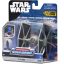 Star Wars - Csillagok háborúja Micro Galaxy Squadron 8 cm-es jármű figurával - TIE Fighter szürke + TIE Fighter pilóta