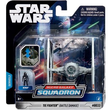   Star Wars - Csillagok háborúja Micro Galaxy Squadron 8 cm-es jármű figurával - Tie Figther - Battle Damage