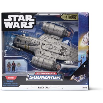   Star Wars - Csillagok háborúja Micro Galaxy Squadron 20 cm-es jármű figurával - Razor Crest csatahajó