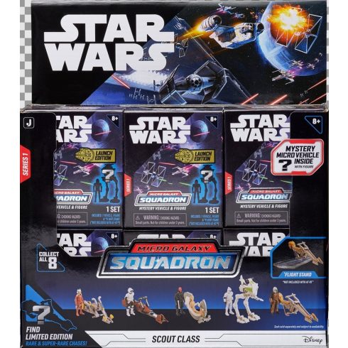 Star Wars - Csillagok háborúja Micro Galaxy Squadron meglepetés jármű figurával 5 cm