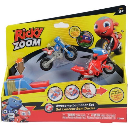 Tomy - Ricky Zoom kilövő készlet 2 db kismotorral