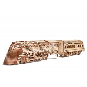 Wood Trick Atlantic Express vonat 3D fa mechanikus modell