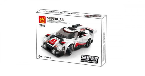 Wange 2883 - Lego-kompatibilis építőjáték - Supercar fehér sportkocsi