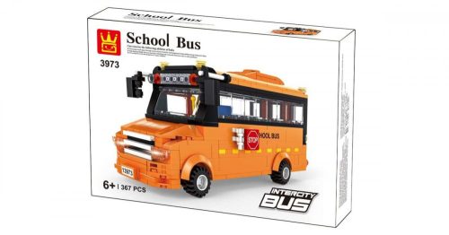 Wange 3973 - Lego-kompatibilis építőjáték - Iskolabusz