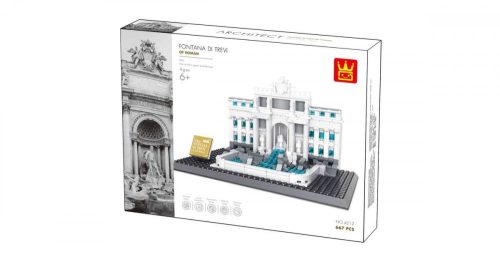 Wange 4212 - Lego-kompatibilis építőjáték - Trevi szökőkút- Róma