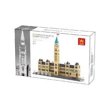   WANGE® 4221 - készségfejlesztő építőjáték - 608 db építőkocka - Kanadai Parlament – Ottawa