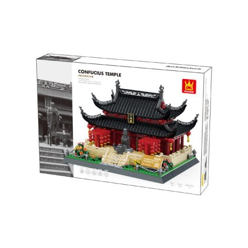 WANGE® 5241 - készségfejlesztő építőjáték - 966 db építőkocka - Konfuciusz temploma – Nanking, Kína