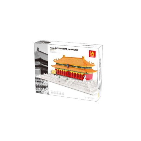 WANGE® 6221 - készségfejlesztő építőjáték - 862 db építőkocka - A legfelső harmónia csarnoka – Peking, Kína