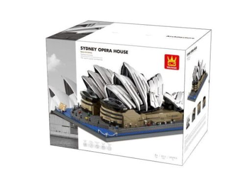 WANGE® 8210 - készségfejlesztő építőjáték - 2937 db építőkocka - Sydney Operaház – Sydney, Ausztrália